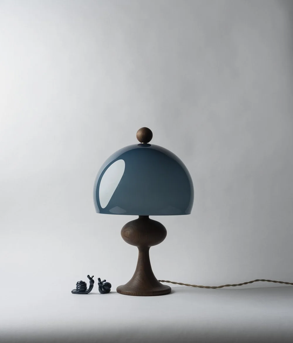 JH Bobine Lamp in Walnut — Jessica Helgerson Interior Design